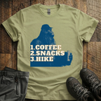 Coffee Snacks Hike T-Shirt