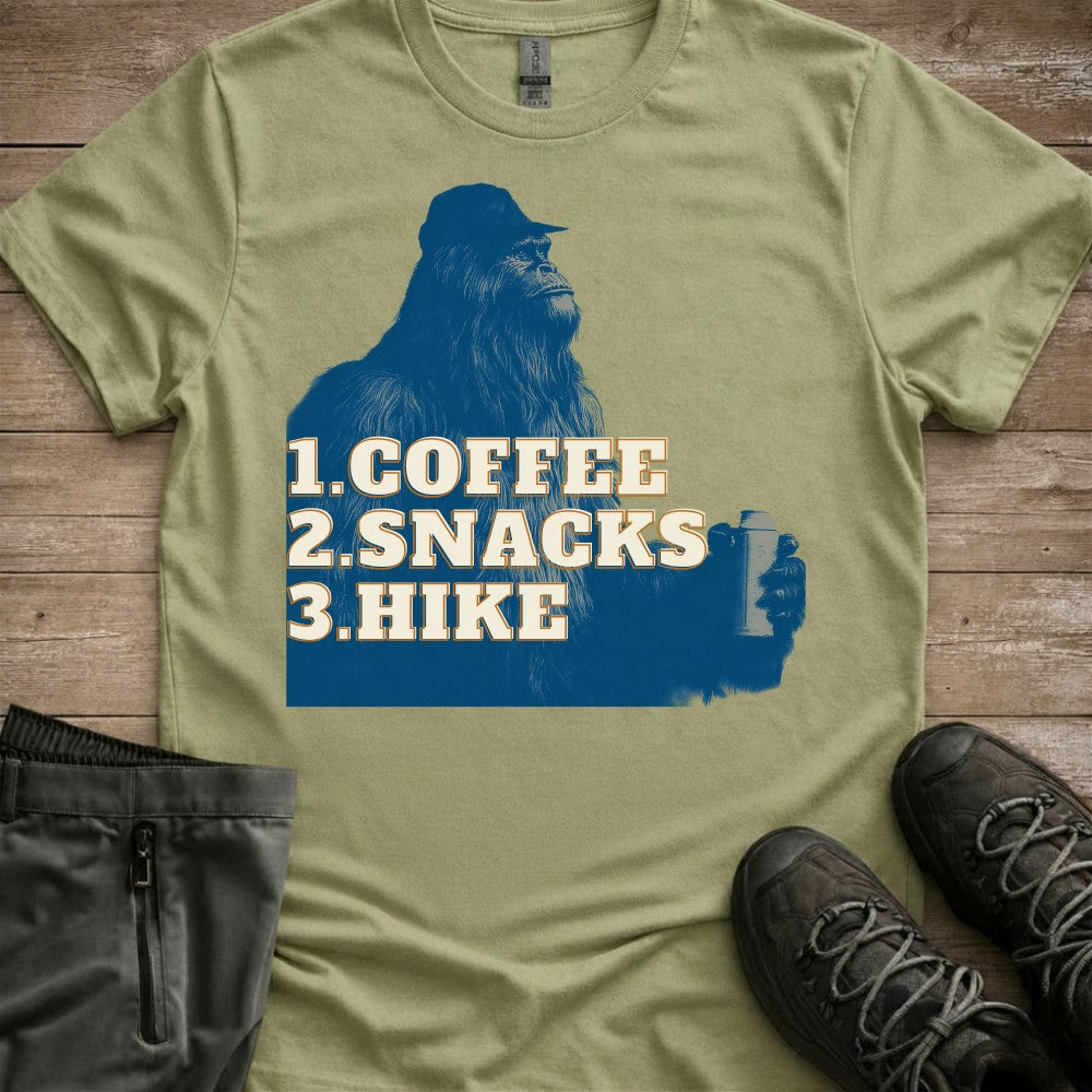 Coffee Snacks Hike T-Shirt