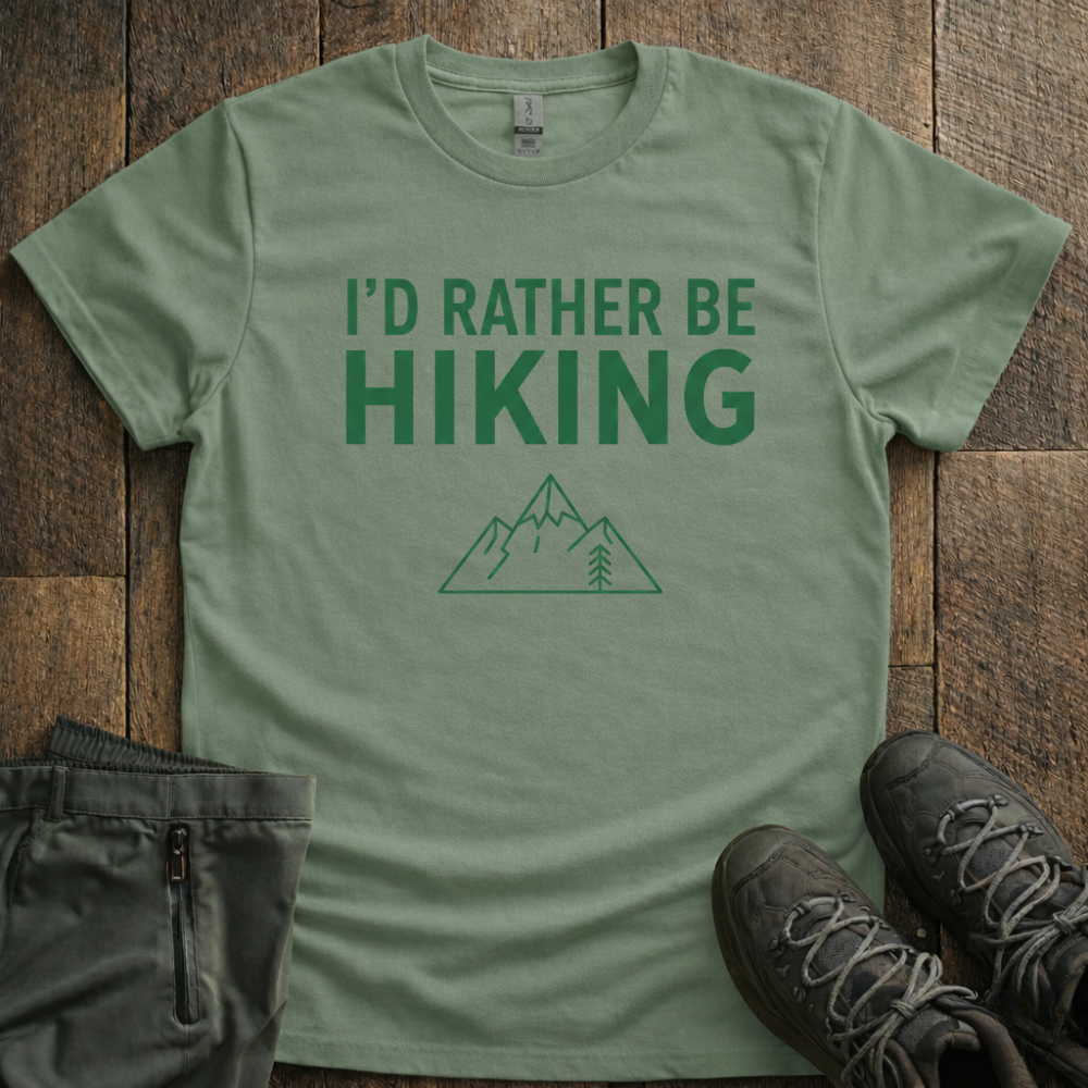 I'd Rather Be Hiking T-Shirt