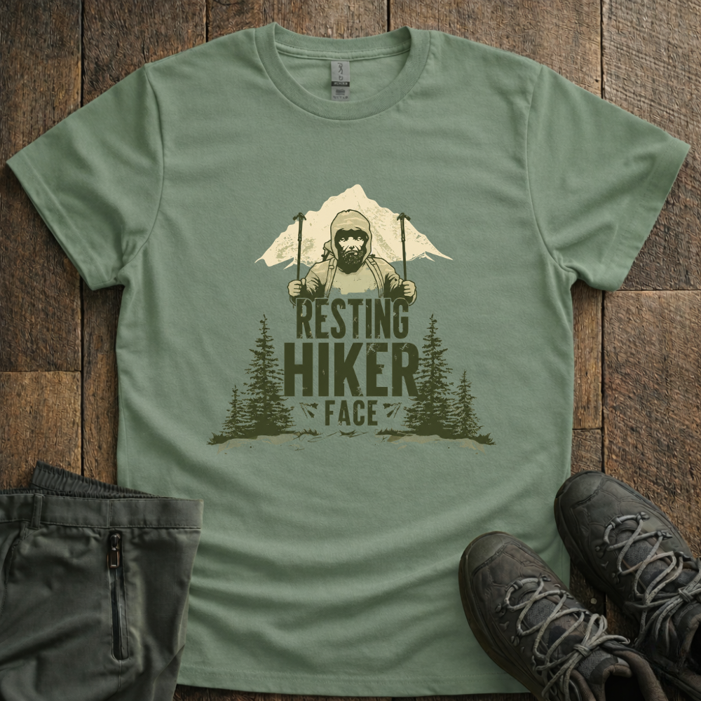 Resting Hiker Face T-Shirt