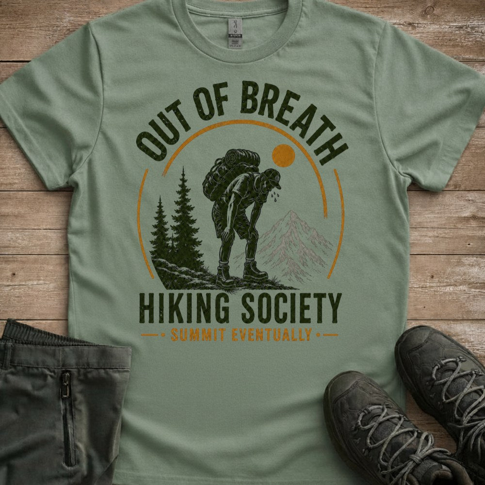 Out Of Breath Hiking Society Tee