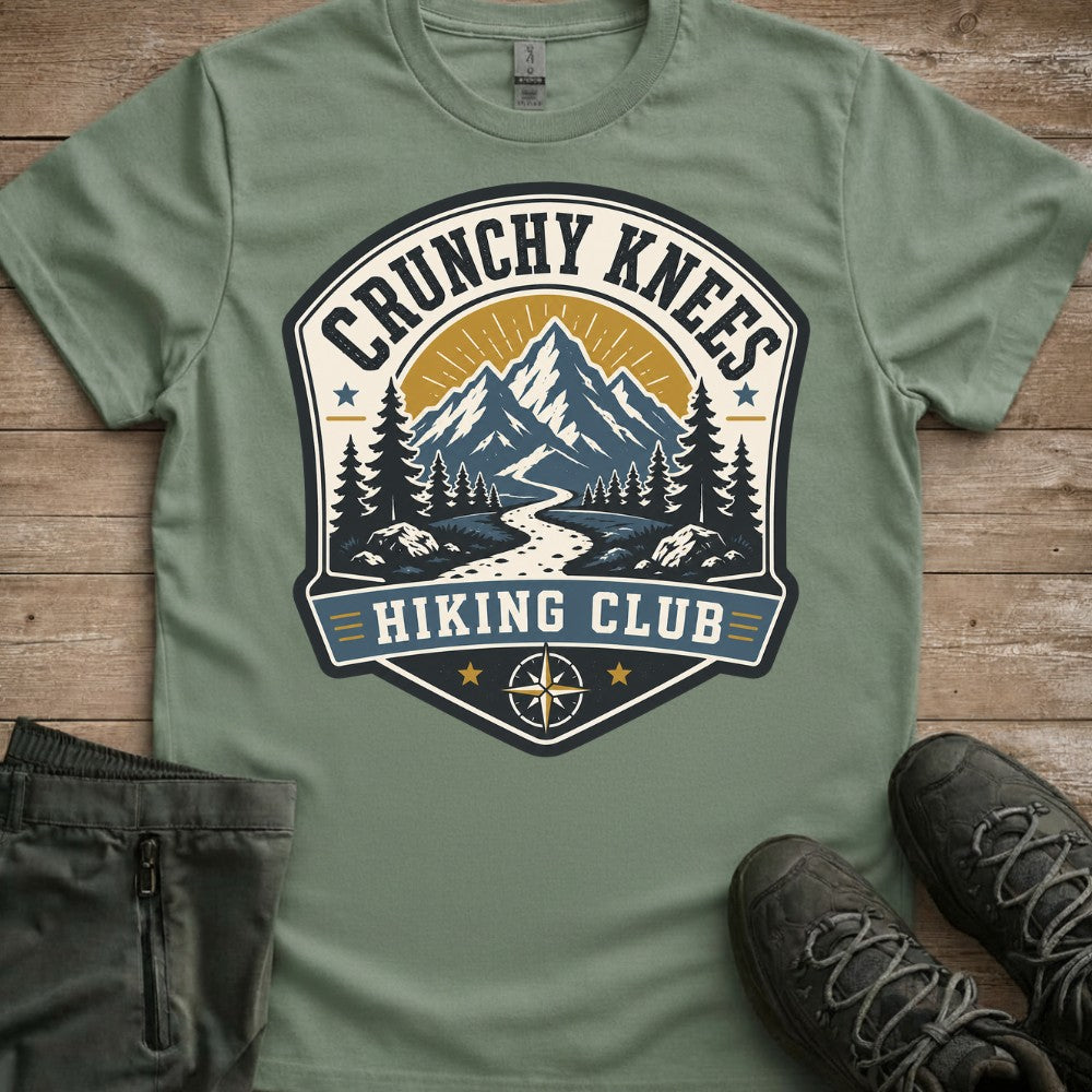 Crunchy Knees Hiking Club Tee