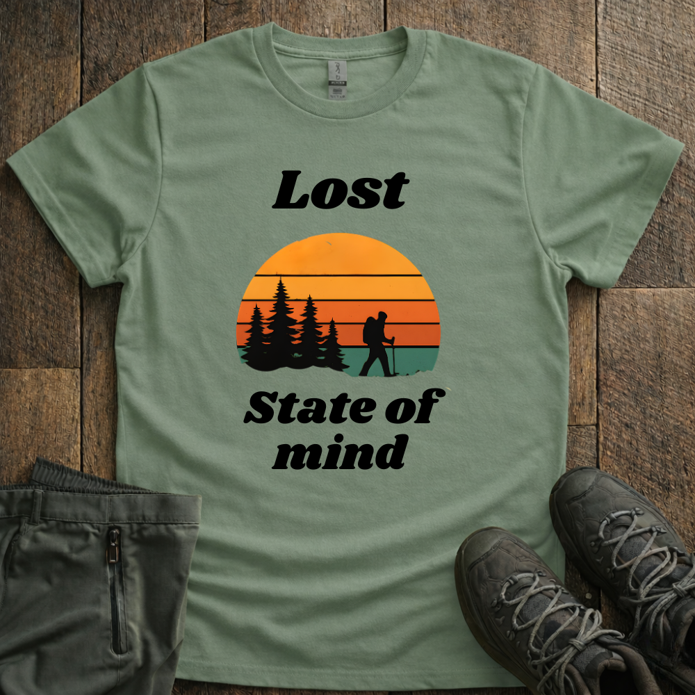 Lost Is A State Of Mind Retro T-Shirt