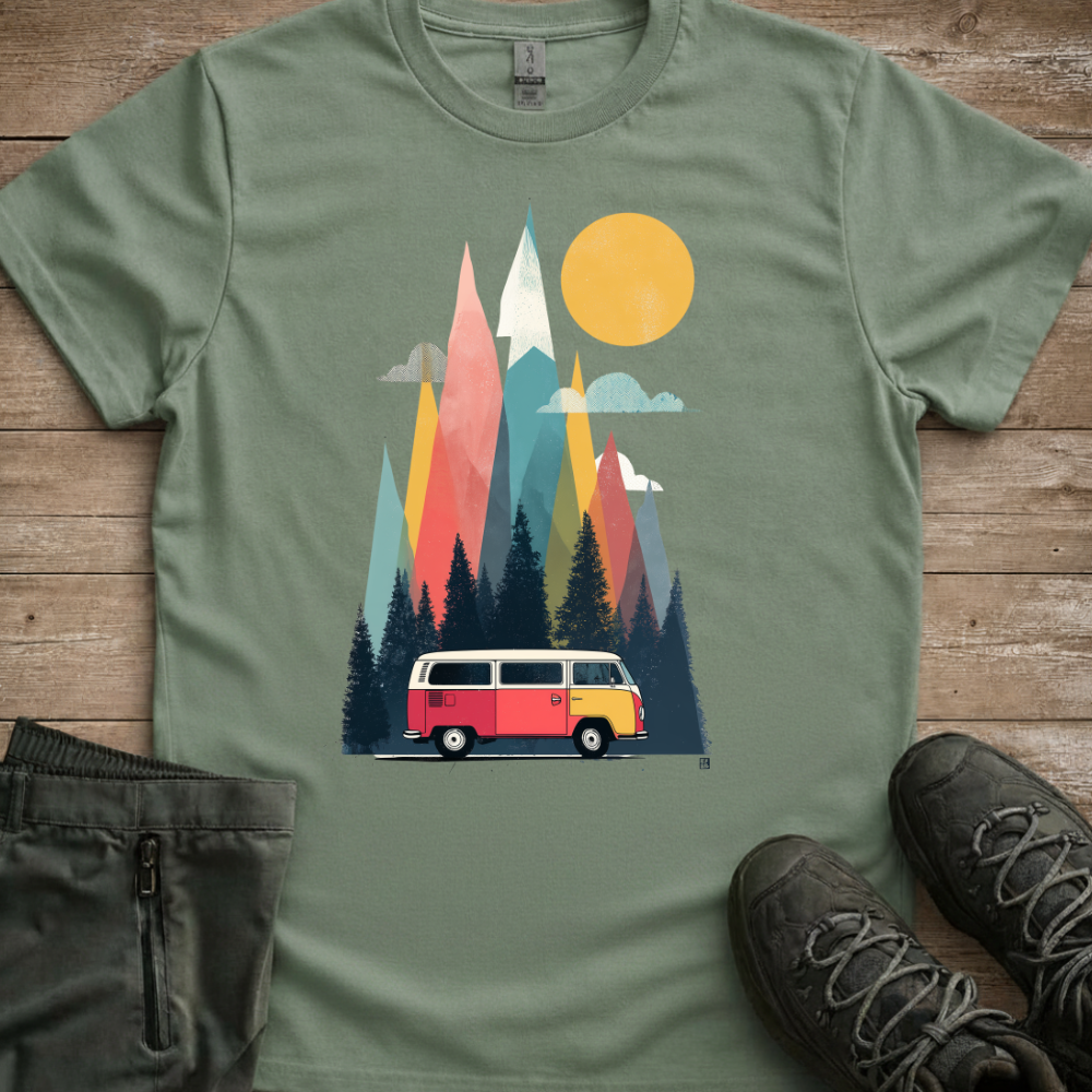 Retro Van Adventures — Camping Road Trip Tee