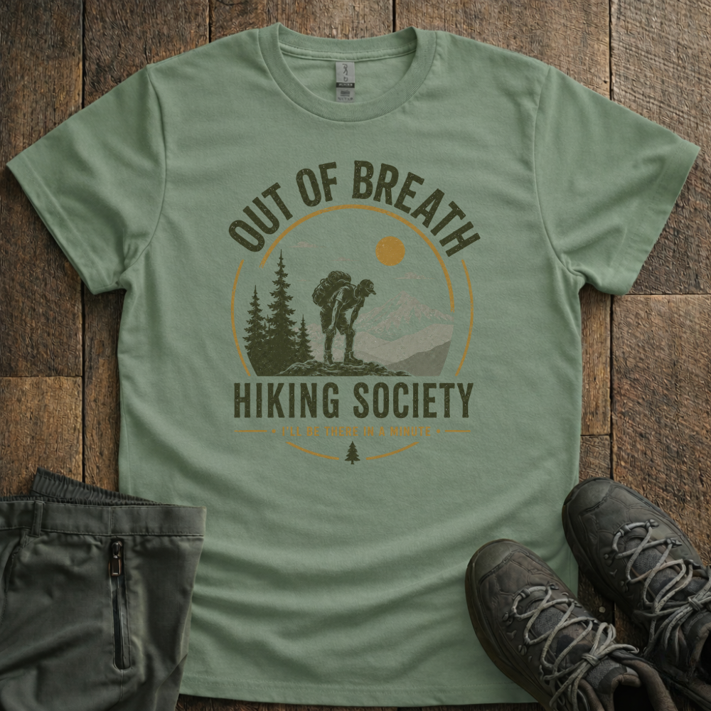 Out Of Breath Hiking Society T-Shirt