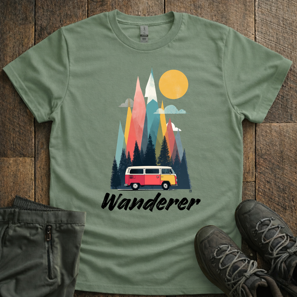 Retro Roadtrip Wanderer T-Shirt