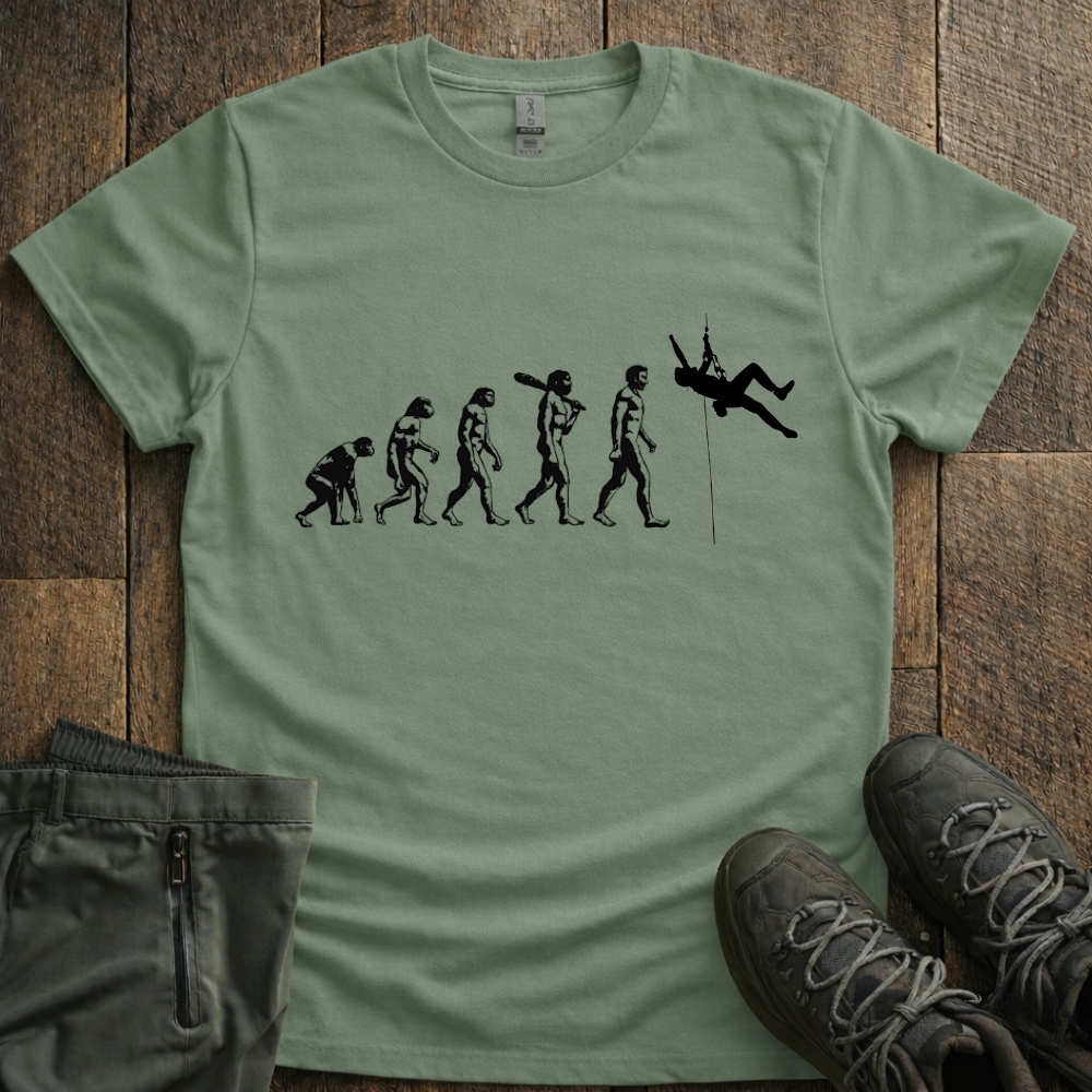 Evolution Of Climber T-Shirt