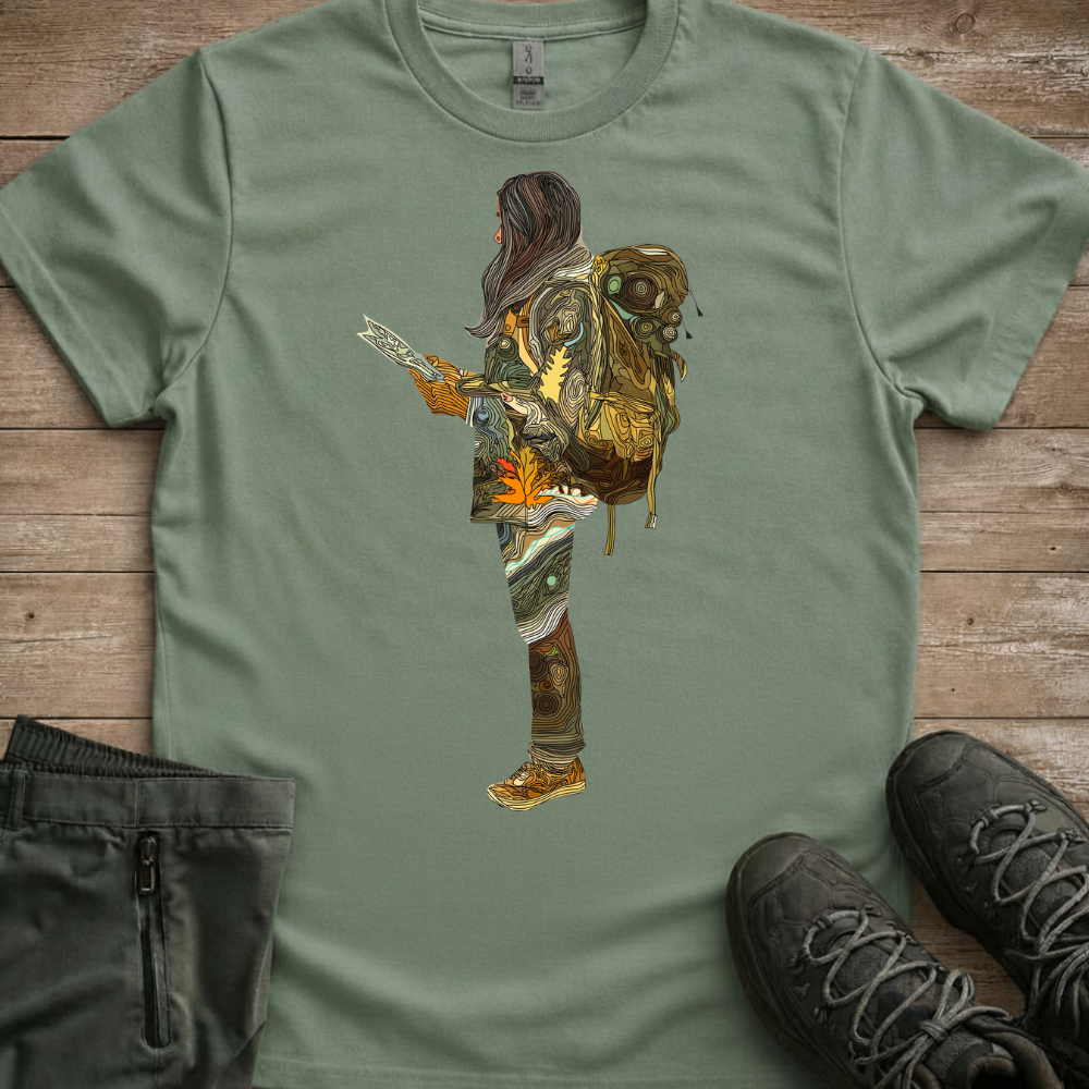 Wander Woman: Map Of The Wild — Women’s Hiking Tee