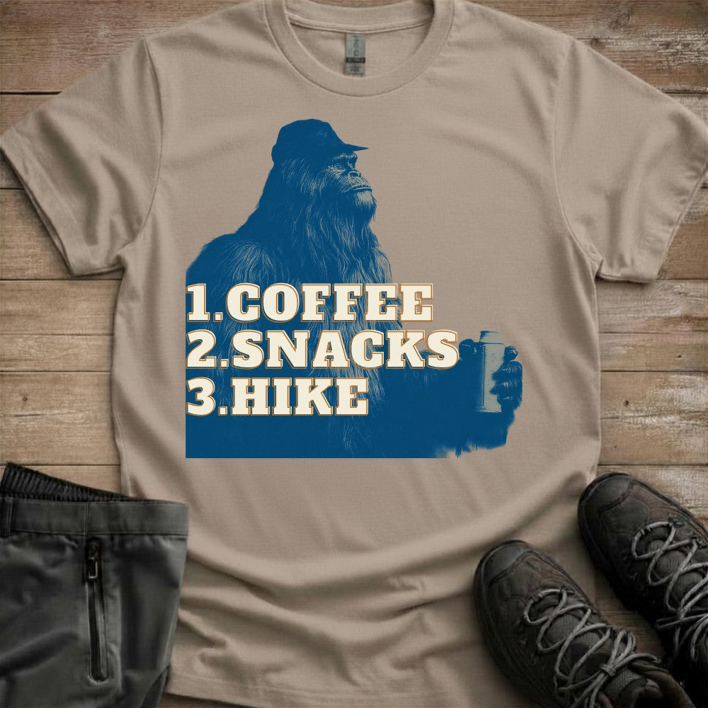 Coffee Snacks Hike T-Shirt