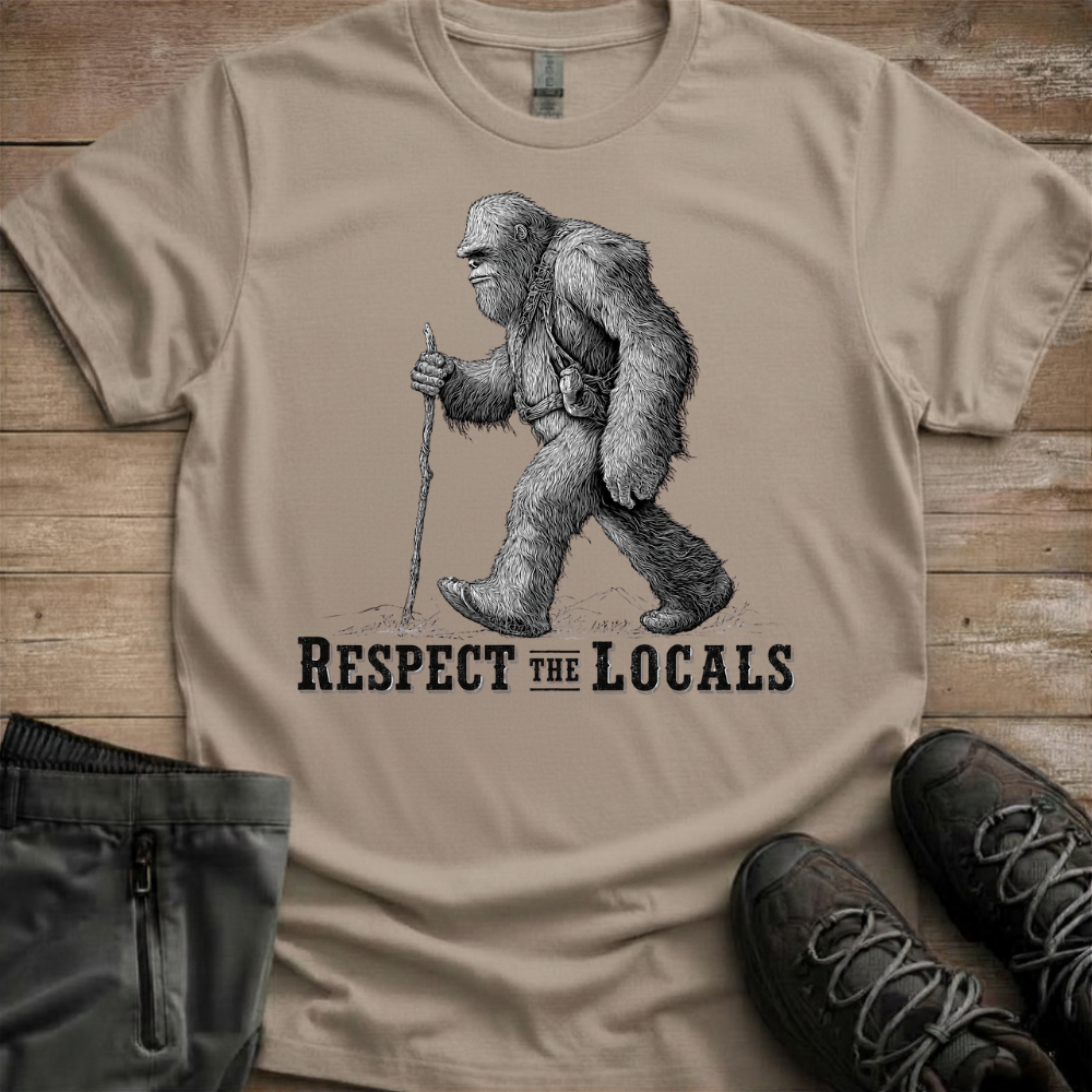 Respect The Locals — Yeti Hiking Tee