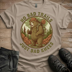 No Bad Trails, Just Bad Knees — Funny Hiking Tee
