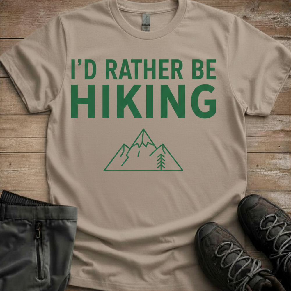 I'd Rather Be Hiking Tee