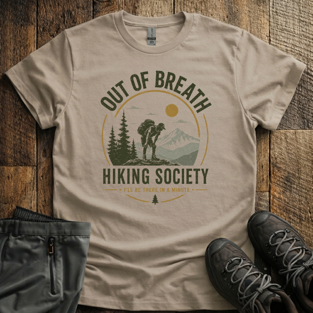 Out Of Breath Hiking Society T-Shirt