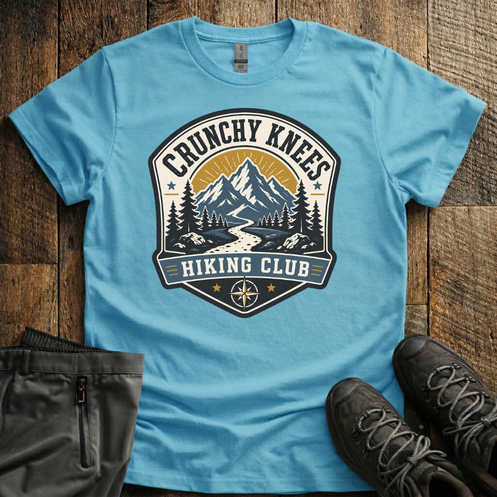 Crunchy Knees Hiking Club T-Shirt