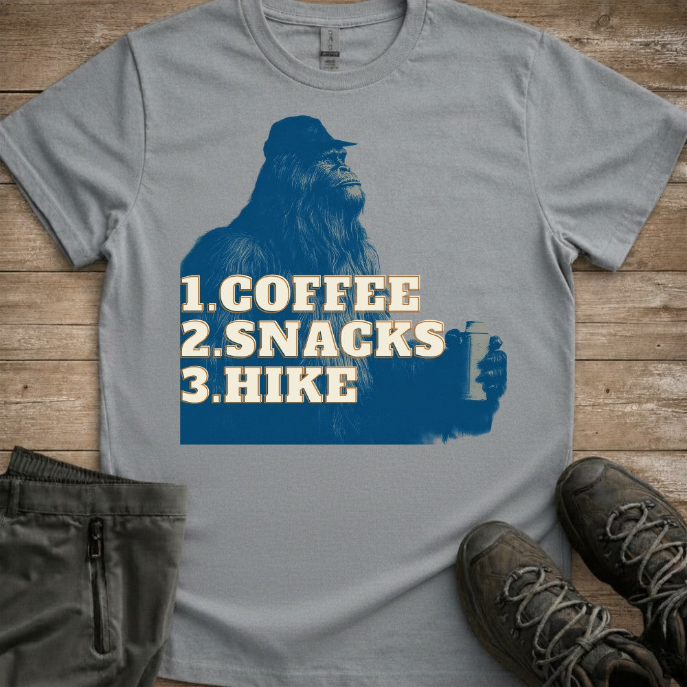 Coffee Snacks Hike T-Shirt