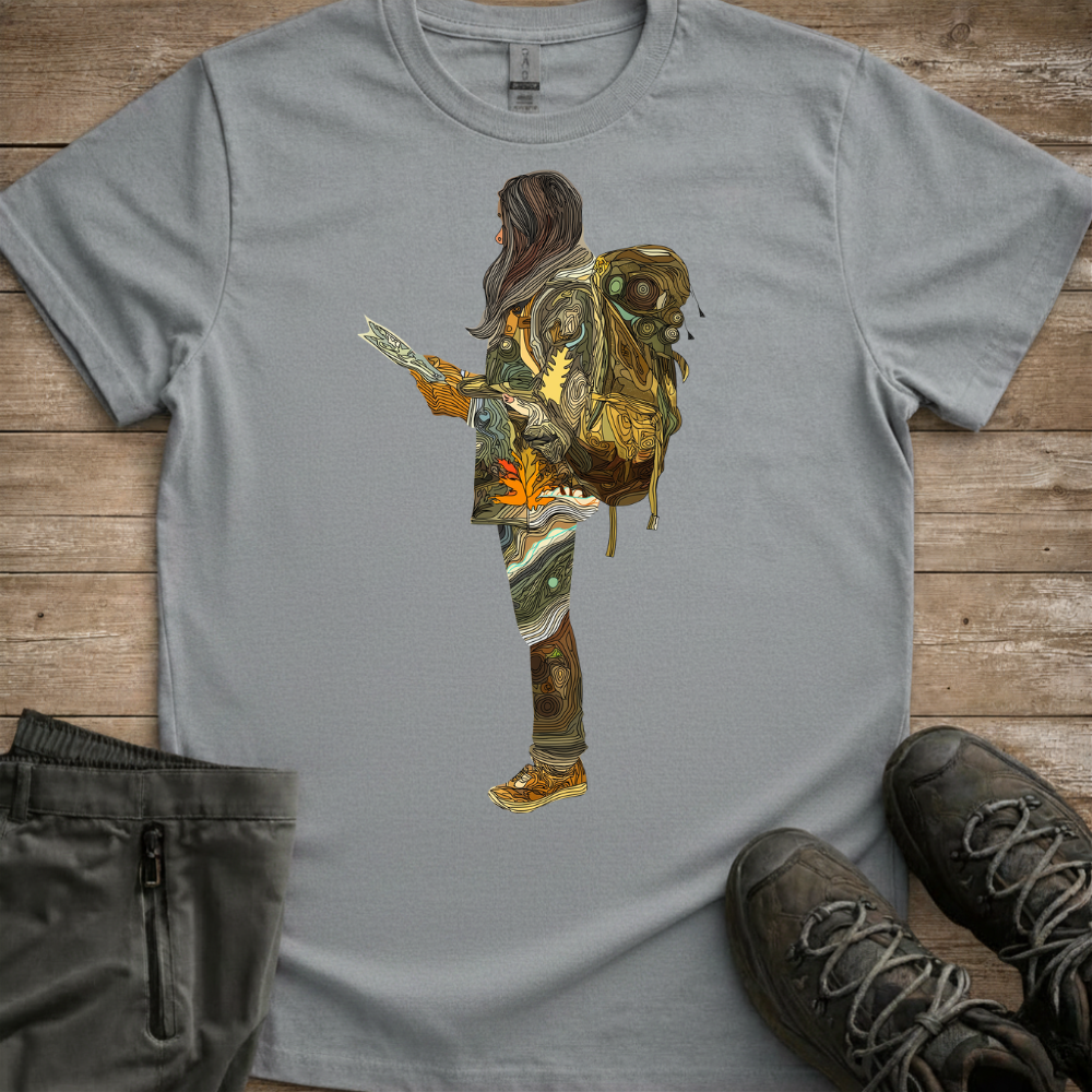 Wander Woman: Map Of The Wild — Women’s Hiking Tee
