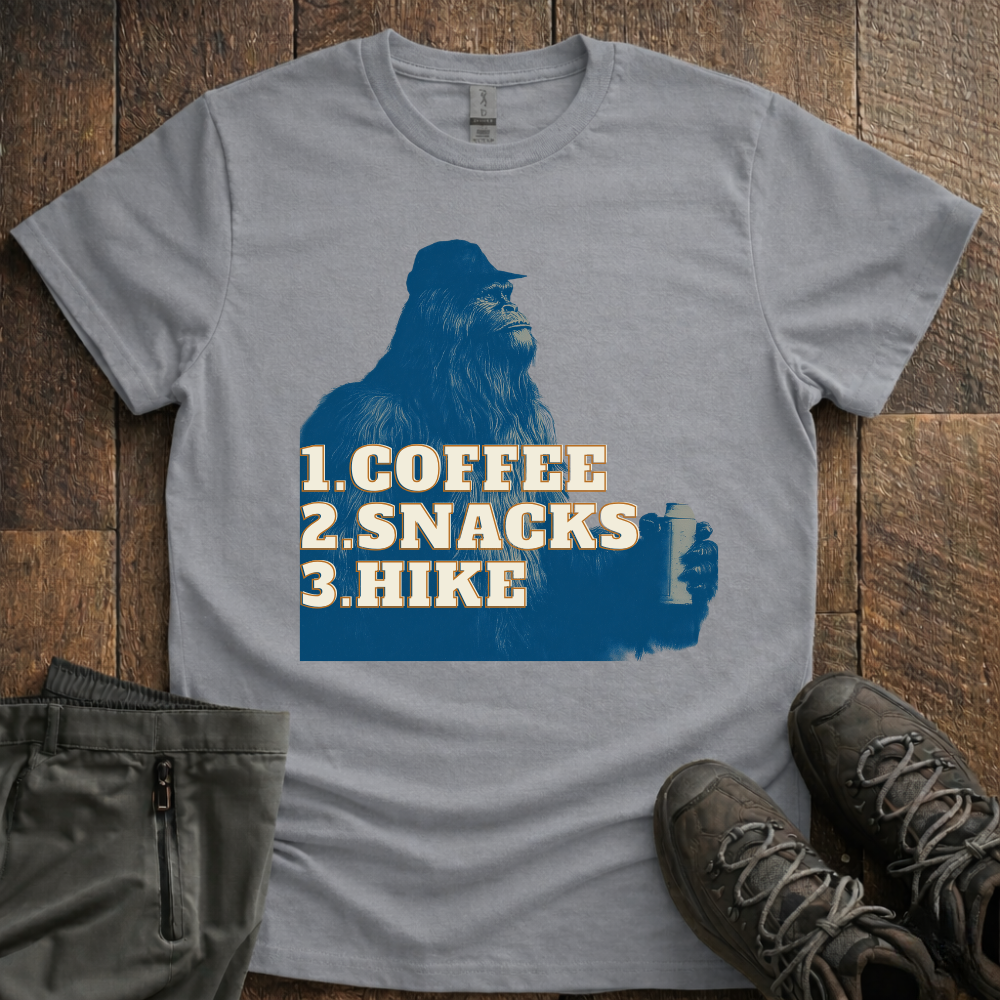 Coffee Snacks Hike T-Shirt