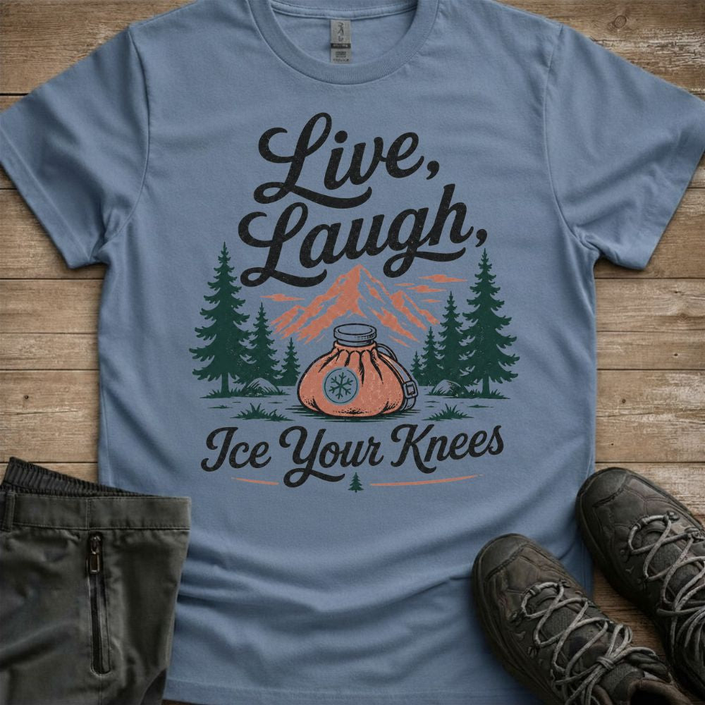 Live Laugh Ice Your Knees Tee
