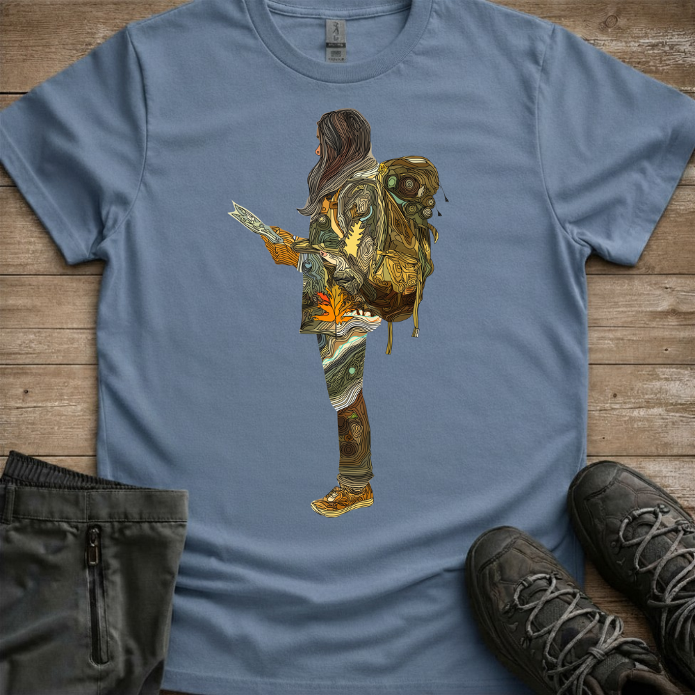 Wander Woman: Map Of The Wild — Women’s Hiking Tee