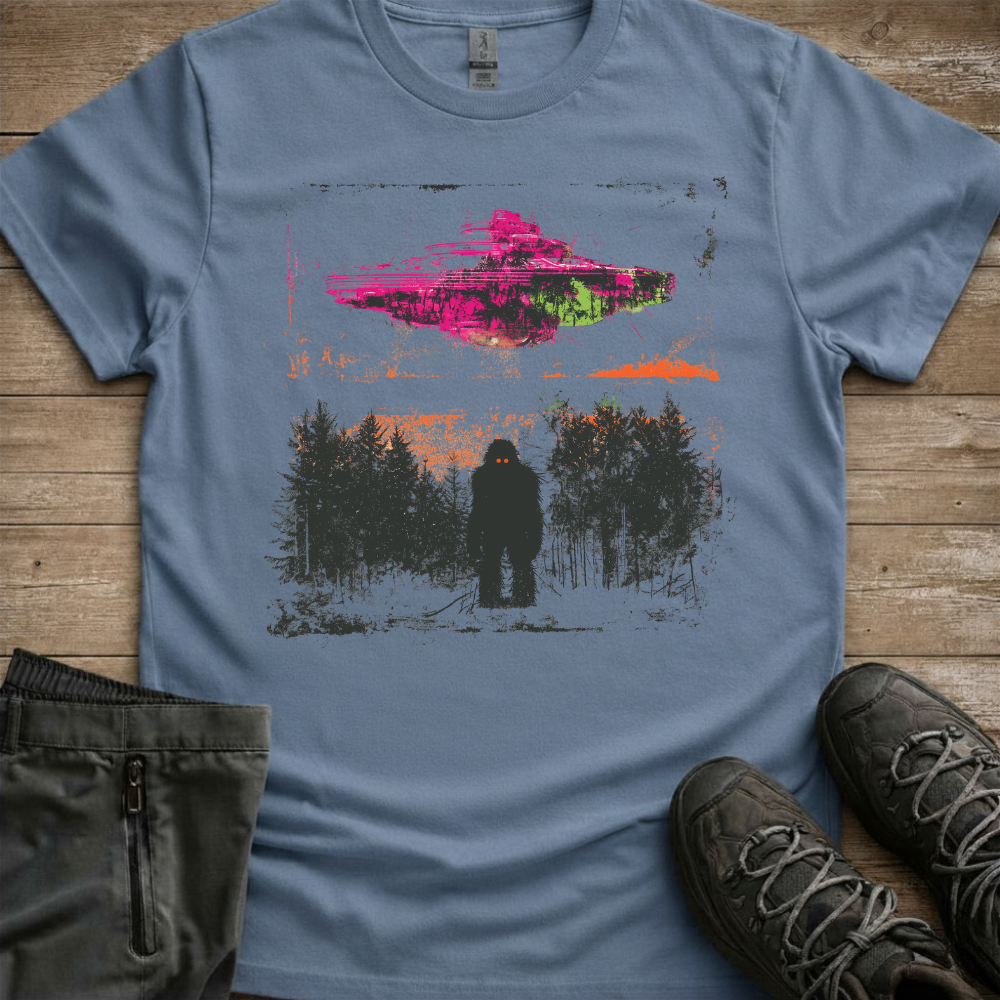 Midnight Encounter — Bigfoot Camping Tee