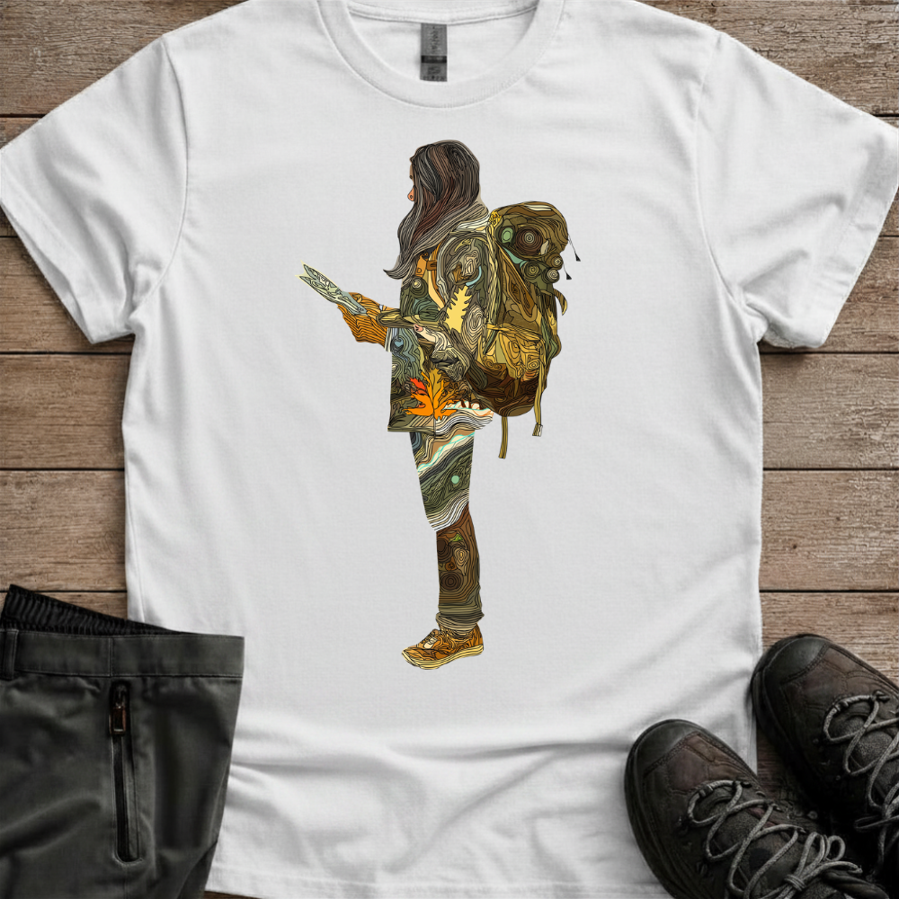 Wander Woman: Map Of The Wild — Women’s Hiking Tee