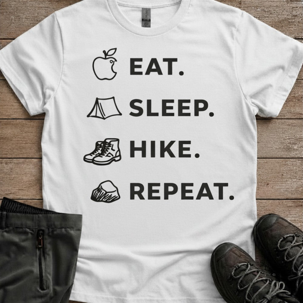 Eat Sleep Hike Repeat Tee