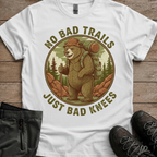 No Bad Trails, Just Bad Knees — Funny Hiking Tee