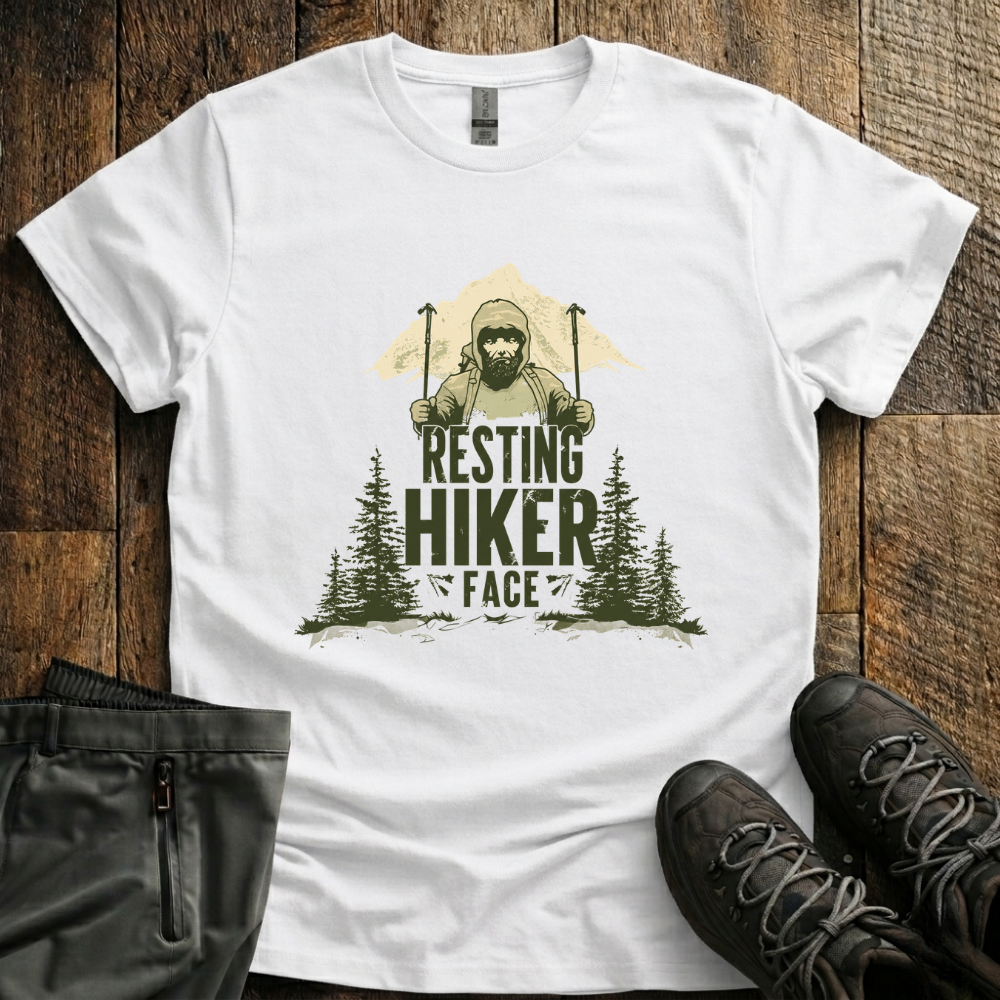 Resting Hiker Face T-Shirt