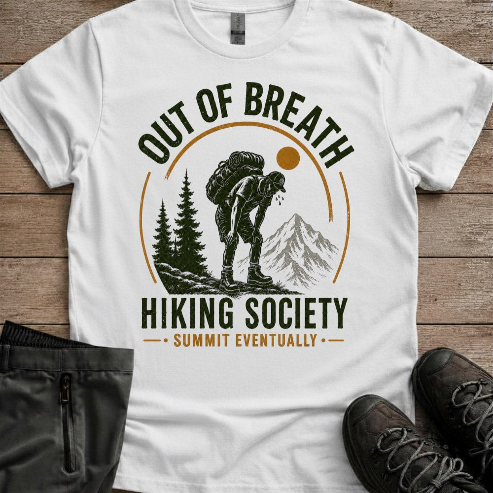 Out Of Breath Hiking Society Tee
