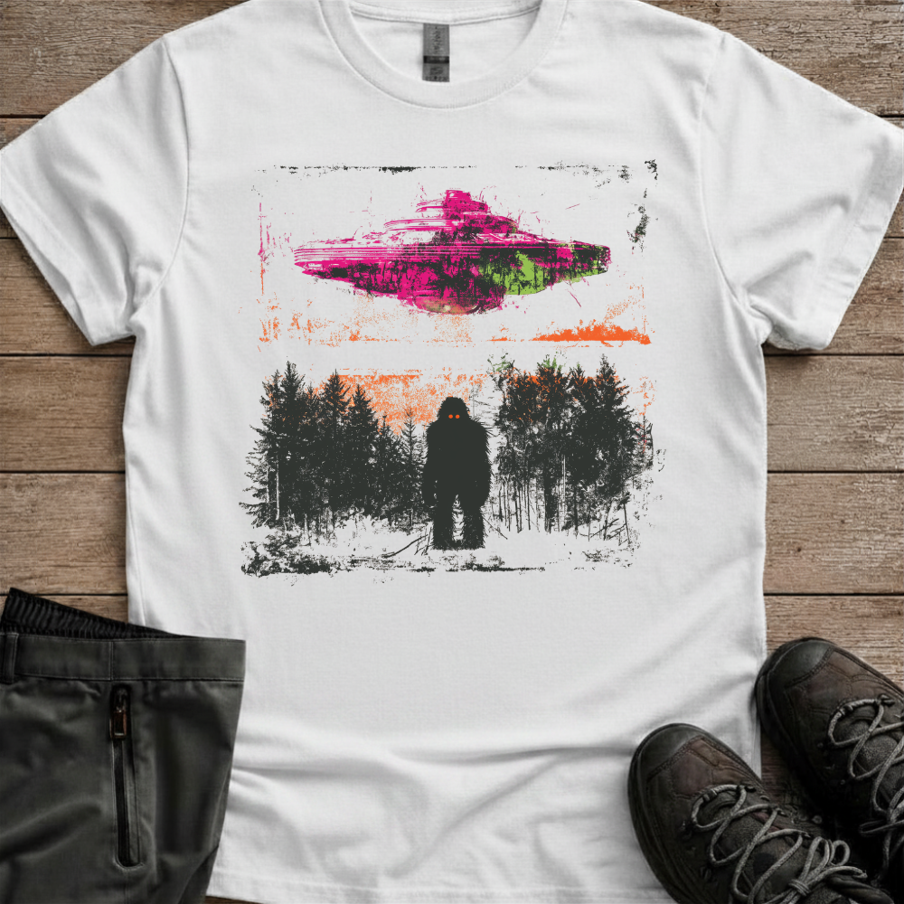Midnight Encounter — Bigfoot Camping Tee