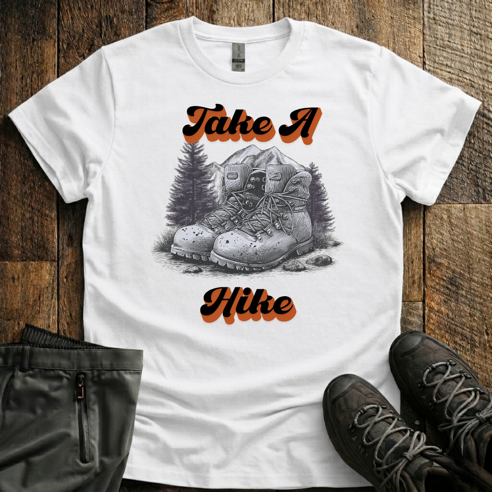 Retro Take A Hike Boots T-Shirt