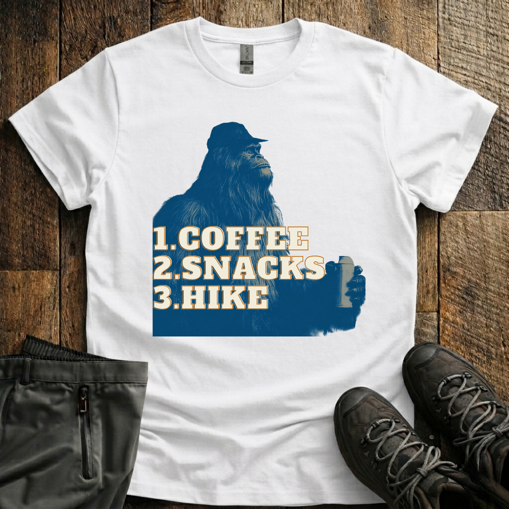 Coffee Snacks Hike T-Shirt