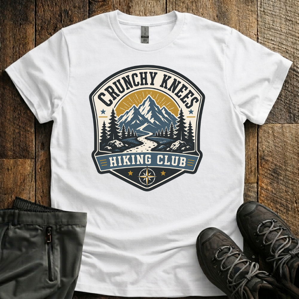 Crunchy Knees Hiking Club T-Shirt