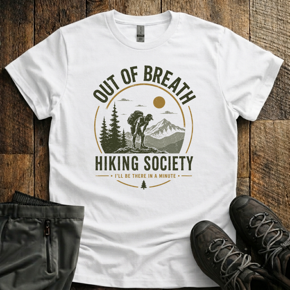 Out Of Breath Hiking Society T-Shirt