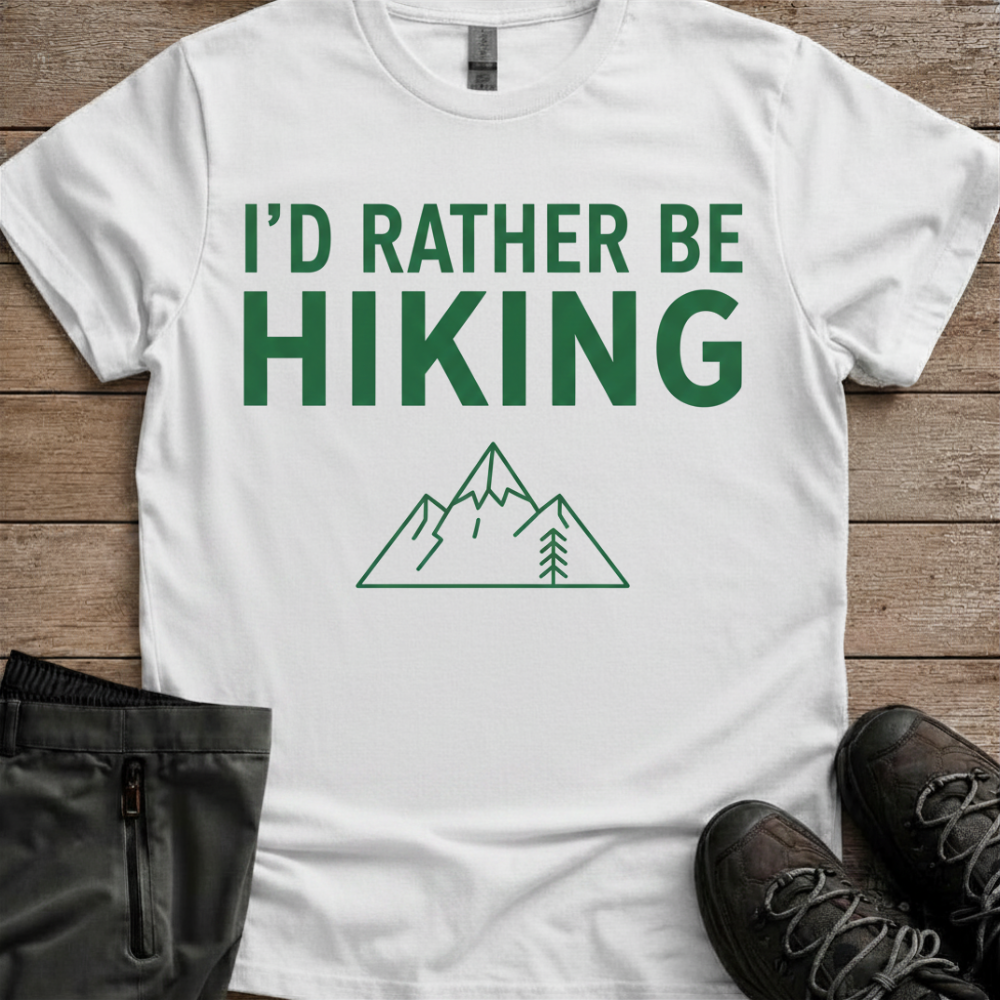 I'd Rather Be Hiking Tee