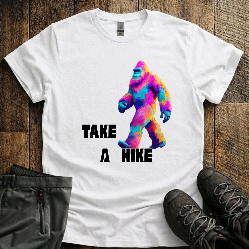 Take A Hike Neon Yeti T-Shirt